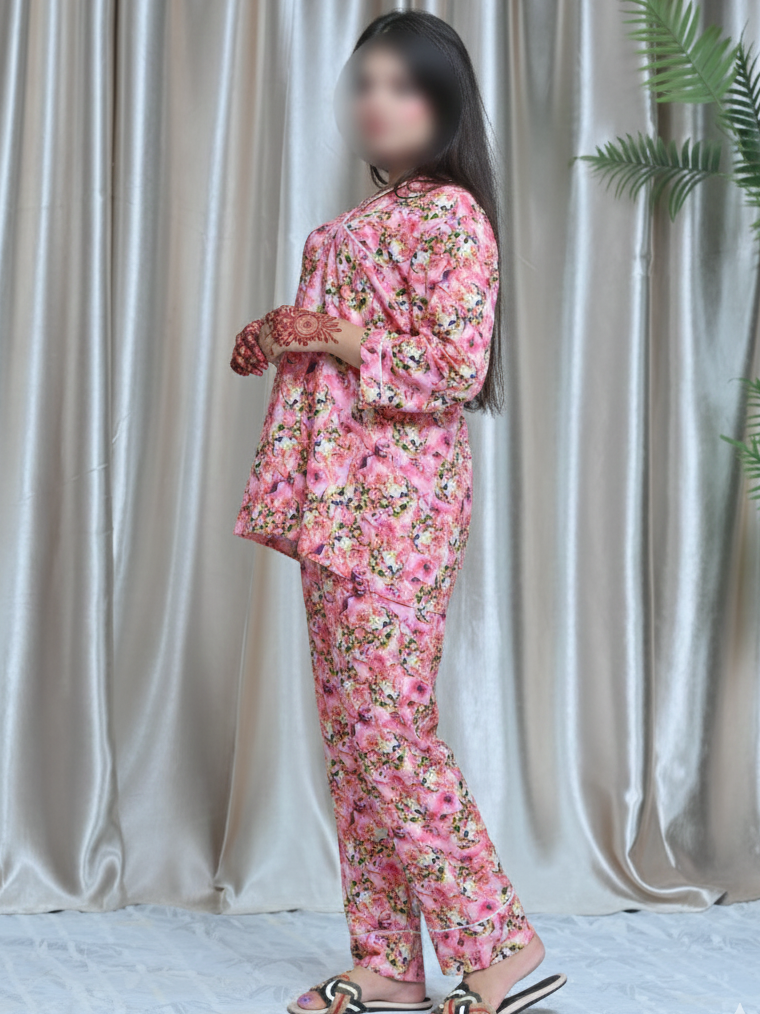 winter linen night suit