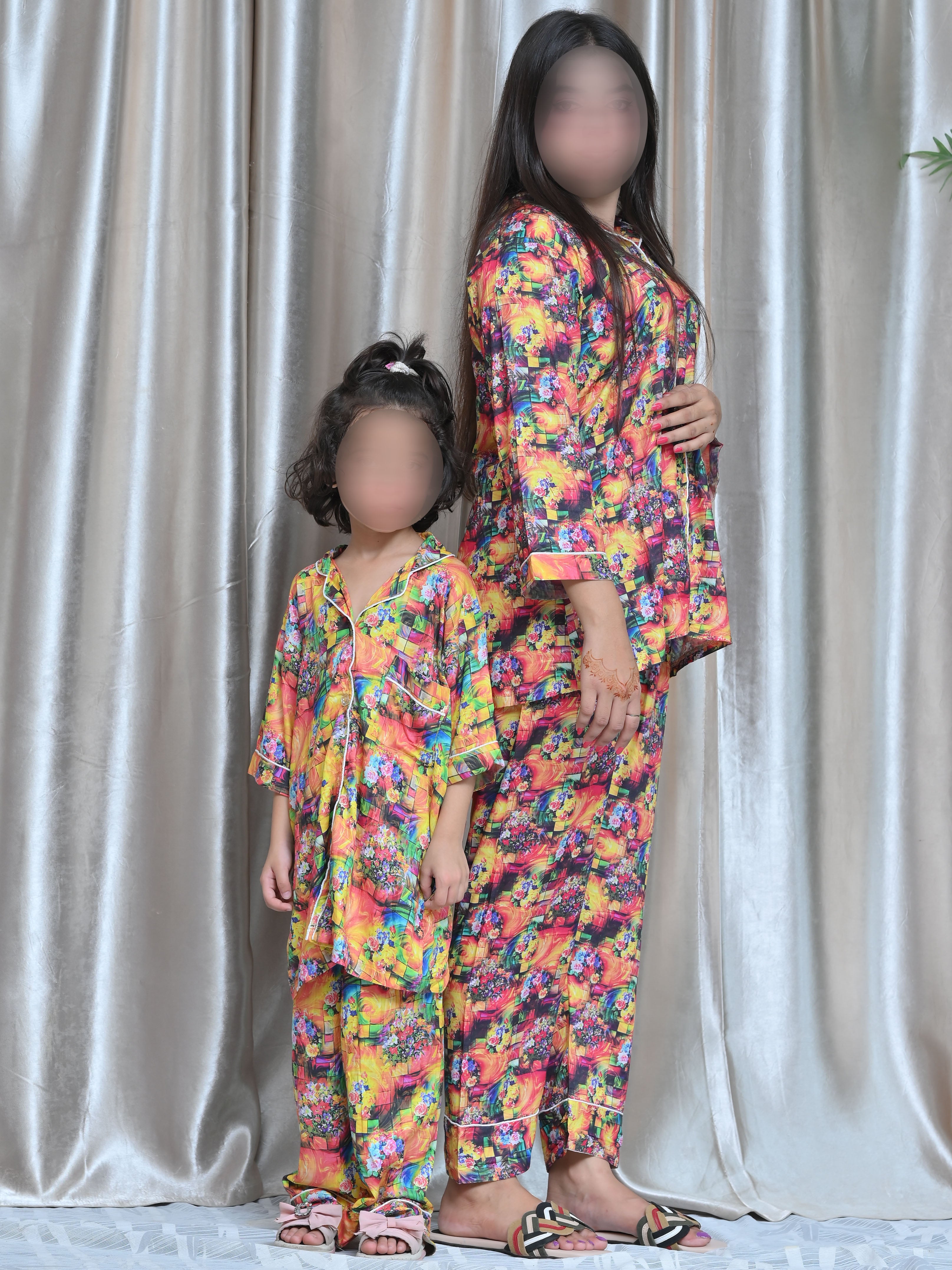 Winter Linen Night Suit Me & Mommy